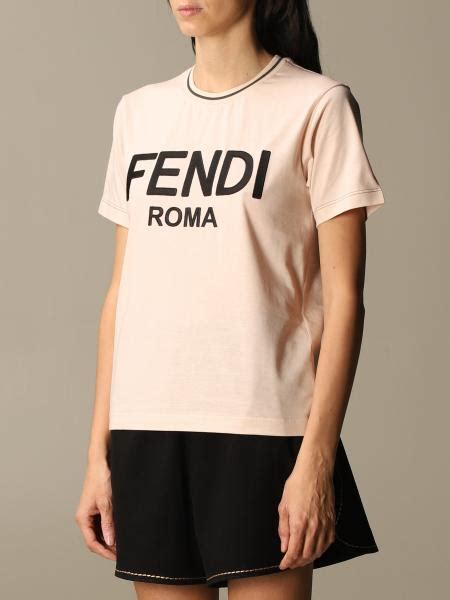 fendi women t shirt|pink Fendi hoodie for women.